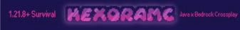 HexoraMC banner HexoraMC Minecraft server banner