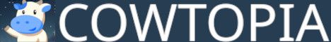 CowTopia banner CowTopia Minecraft server banner