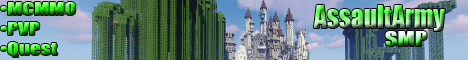 AssaultArmy SMP banner AssaultArmy SMP Minecraft server banner