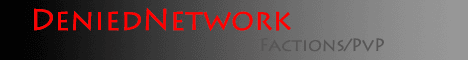 DeniedNetwork banner DeniedNetwork Minecraft server banner
