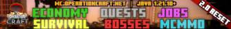 Operation: Craft banner Operation: Craft Minecraft server banner