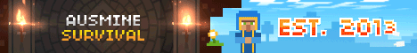 AusMine banner AusMine Minecraft server banner