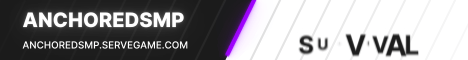AnchoredSMP banner AnchoredSMP Minecraft server banner