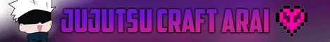 Jujutsu Craft Arai banner Jujutsu Craft Arai Minecraft server banner