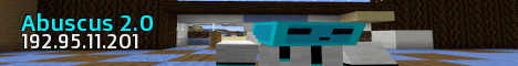 Abuscus 2.0 banner Abuscus 2.0 Minecraft server banner