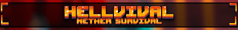 Hellvival Nether Survival banner Hellvival Nether Survival Minecraft server banner