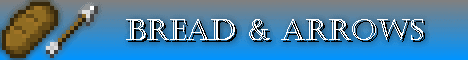 Bread and Arrows Medieval Town banner Bread and Arrows Medieval Town Minecraft server banner