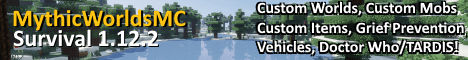 MythicWorldsMC banner MythicWorldsMC Minecraft server banner