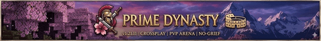 Prime Dynasty banner Prime Dynasty Minecraft server banner