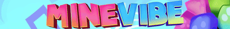 MineVibe banner MineVibe Minecraft server banner