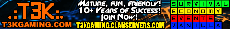 T3K Minecraft Survival banner T3K Minecraft Survival Minecraft server banner