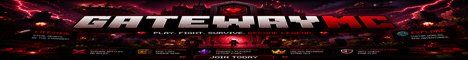 GatewayMC banner GatewayMC Minecraft server banner
