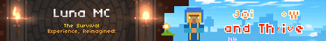 Luna MC banner Luna MC Minecraft server banner