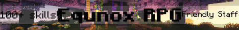 Equnox RPG banner Equnox RPG Minecraft server banner