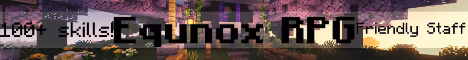 Equnox RPG banner Equnox RPG Minecraft server banner