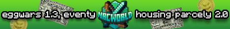 Nacworld banner Nacworld Minecraft server banner