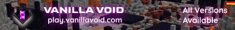 Vanilla Void Server banner Vanilla Void Server Minecraft server banner