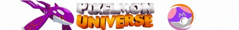 Pixelmon Universe banner Pixelmon Universe Minecraft server banner