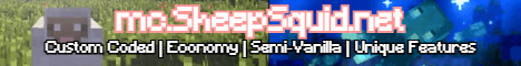 SheepSquid banner SheepSquid Minecraft server banner