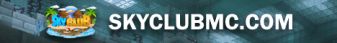 SkyClub banner SkyClub Minecraft server banner