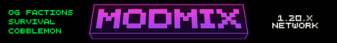 MODMIX Network banner MODMIX Network Minecraft server banner
