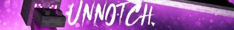 UnNotch banner UnNotch Minecraft server banner