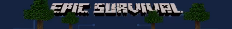 Epic survival banner Epic survival Minecraft server banner
