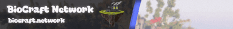 BioCraft Network banner BioCraft Network Minecraft server banner