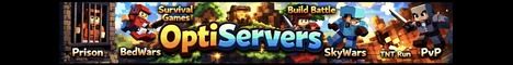 OptiServers banner OptiServers Minecraft server banner