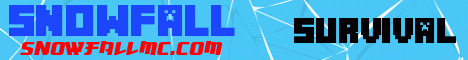 Snowfall banner Snowfall Minecraft server banner