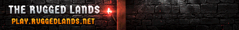 The Rugged Lands banner The Rugged Lands Minecraft server banner