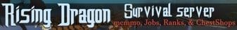 Rising Dragon banner Rising Dragon Minecraft server banner