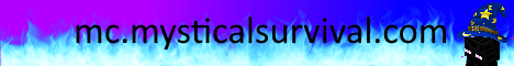 MysticalSurvival banner MysticalSurvival Minecraft server banner