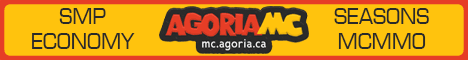 AgoriaMC banner AgoriaMC Minecraft server banner
