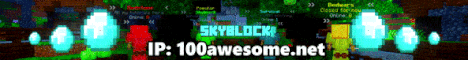 100Awesome.net banner 100Awesome.net Minecraft server banner