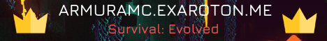 ArmuraMC banner ArmuraMC Minecraft server banner