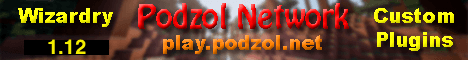 Podzol Network banner Podzol Network Minecraft server banner