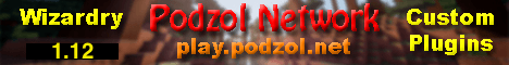 Podzol Network banner Podzol Network Minecraft server banner
