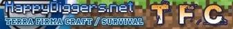 HappyDiggers TFC TerraFirmaCraft banner HappyDiggers TFC TerraFirmaCraft Minecraft server banner