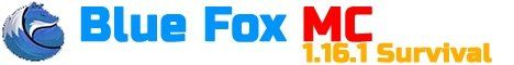 BlueFoxMC banner BlueFoxMC Minecraft server banner