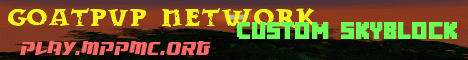 GoatPvP Network banner GoatPvP Network Minecraft server banner