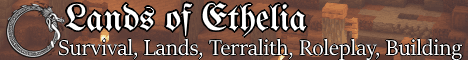 Lands of Ethelia banner Lands of Ethelia Minecraft server banner