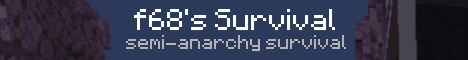 f68s Survival banner f68s Survival Minecraft server banner