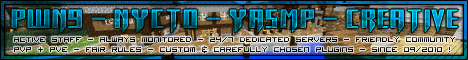 Pwn9 YASMP banner Pwn9 YASMP Minecraft server banner