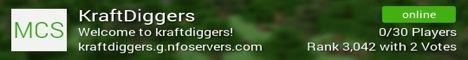 CraftDiggers banner CraftDiggers Minecraft server banner