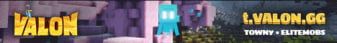Valon Towny banner Valon Towny Minecraft server banner