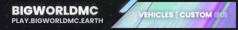 BigWorldMC banner BigWorldMC Minecraft server banner