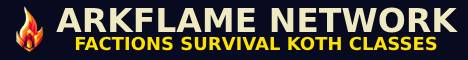 ArkFlame Network banner ArkFlame Network Minecraft server banner