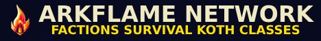 ArkFlame Network banner ArkFlame Network Minecraft server banner