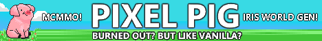 Pixel Pig banner Pixel Pig Minecraft server banner